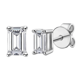 Starlight Emerald Cut Earrings